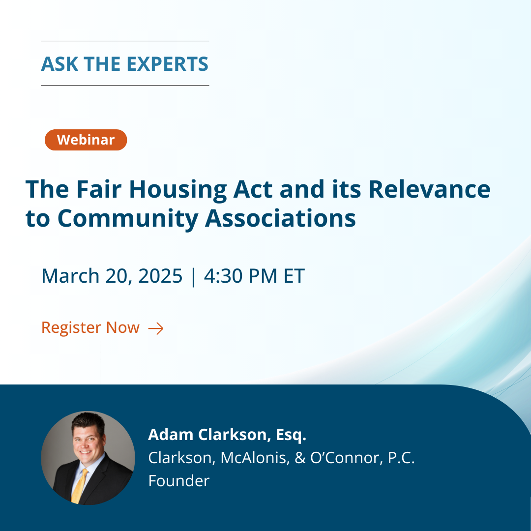 The Fair Housing Act and its Relevance to Your Community Association